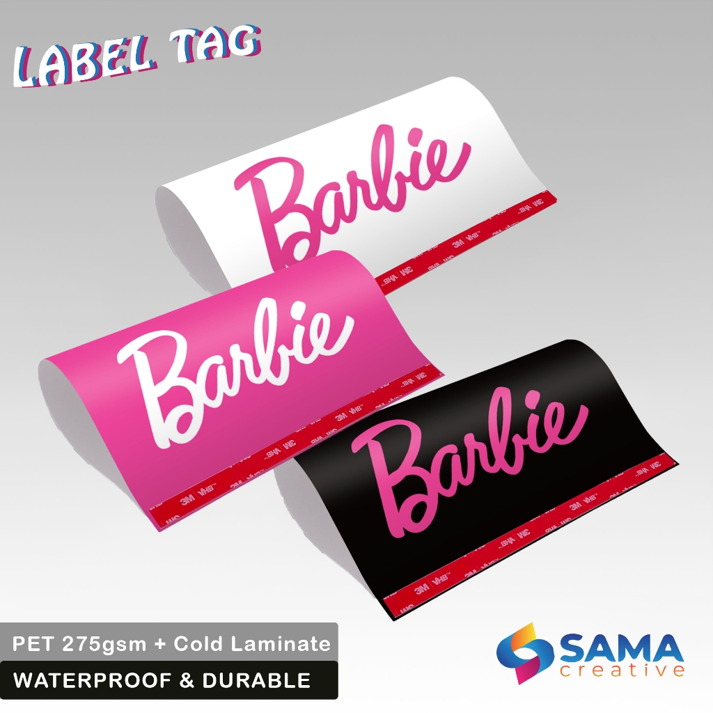 Barbie Series - ป้ายแท็กรถยนต์ - ฝาครอบประตูท้ายรถ Variations - Viral Barbie Car Sticker Decorative
