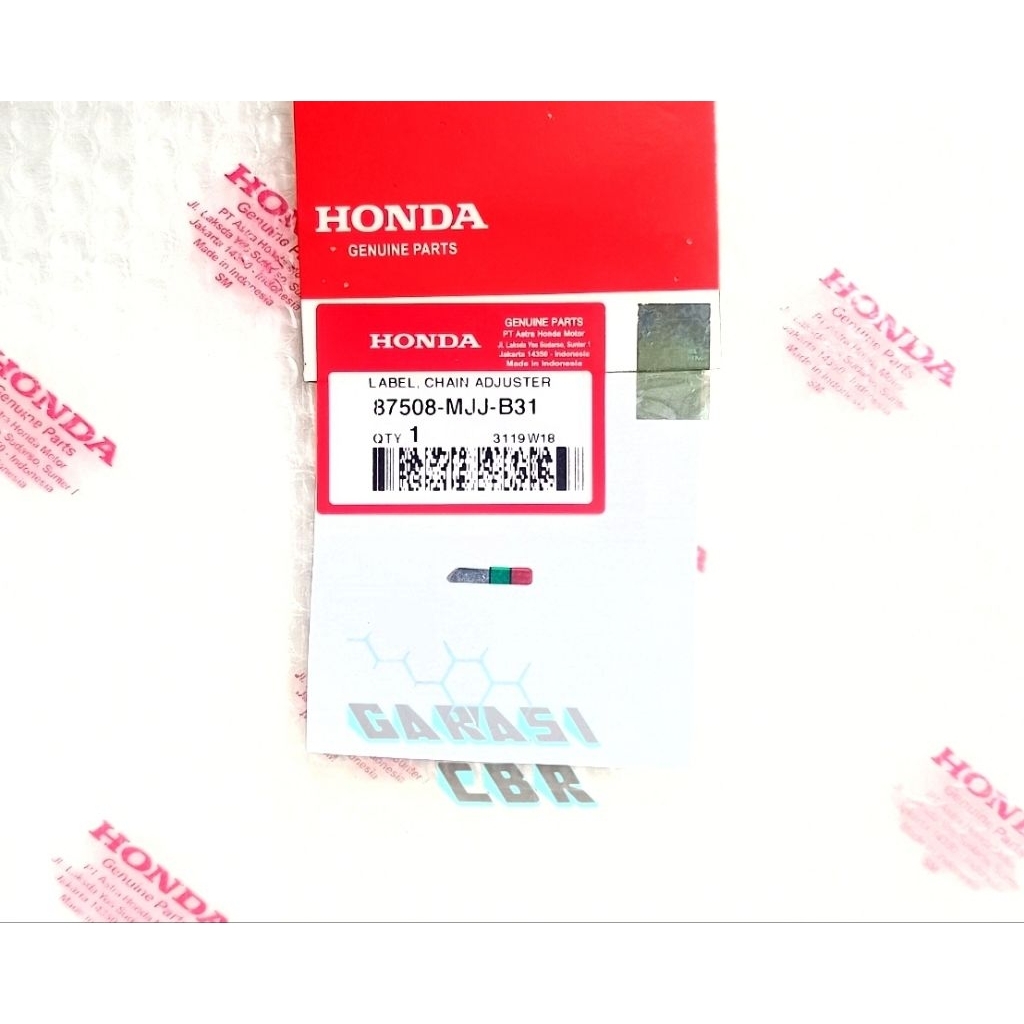 87508MJJB31 - ตัวปรับโซ่ป้าย Honda CBR 250RR K64J