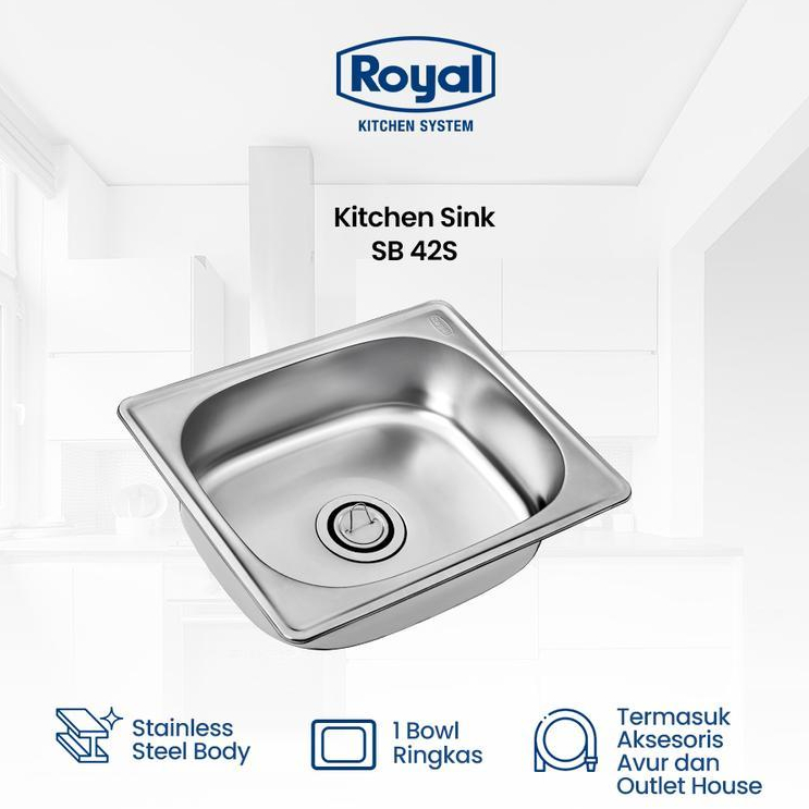 Royal Square Sink SB 42 Stainless