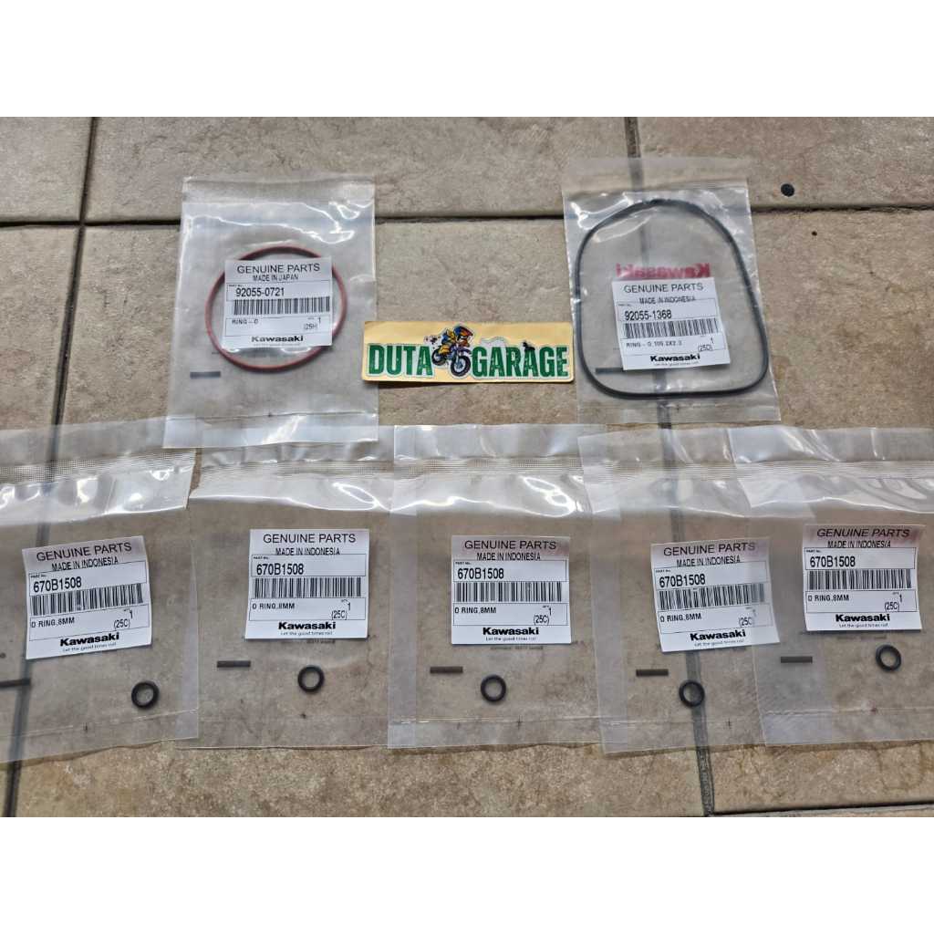 O RING DEKSEL ORDING HEAD FULLSET NINJA R SS RR BLOCK BURING 1855 1827 ORIGINAL KAWASAKI