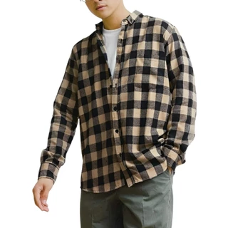 KEMEJA ใหม่ล่าสุด PLAID FLANEL SHIRT CASUAL SHIRT UNISEX FLANEL SHIRT สําหรับผู้ชายและผู้หญิง