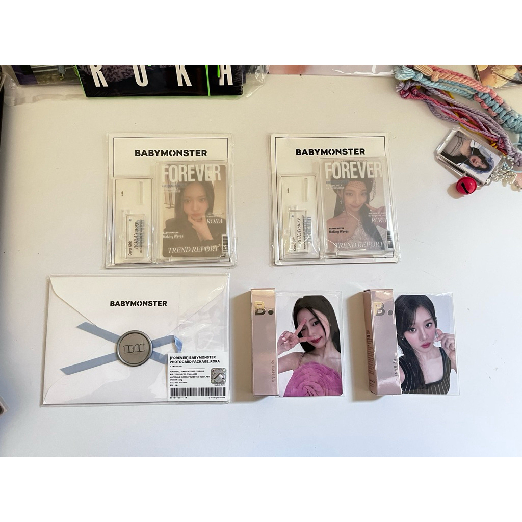 ภาพถ่าย BABYMONSTER RUKA RORA BANILACO ACRYLIC FOREVER RUKA SEALED