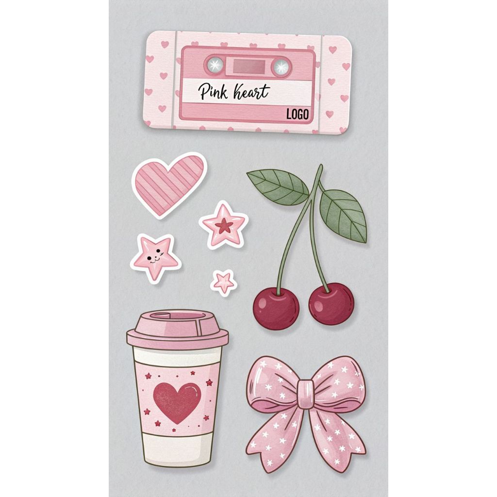 น่ารัก HVS STICKERS/ STICKERS/ MINI STICKERS/ SCRAPBOOK STICKERS/ JOURNAL STICKERS