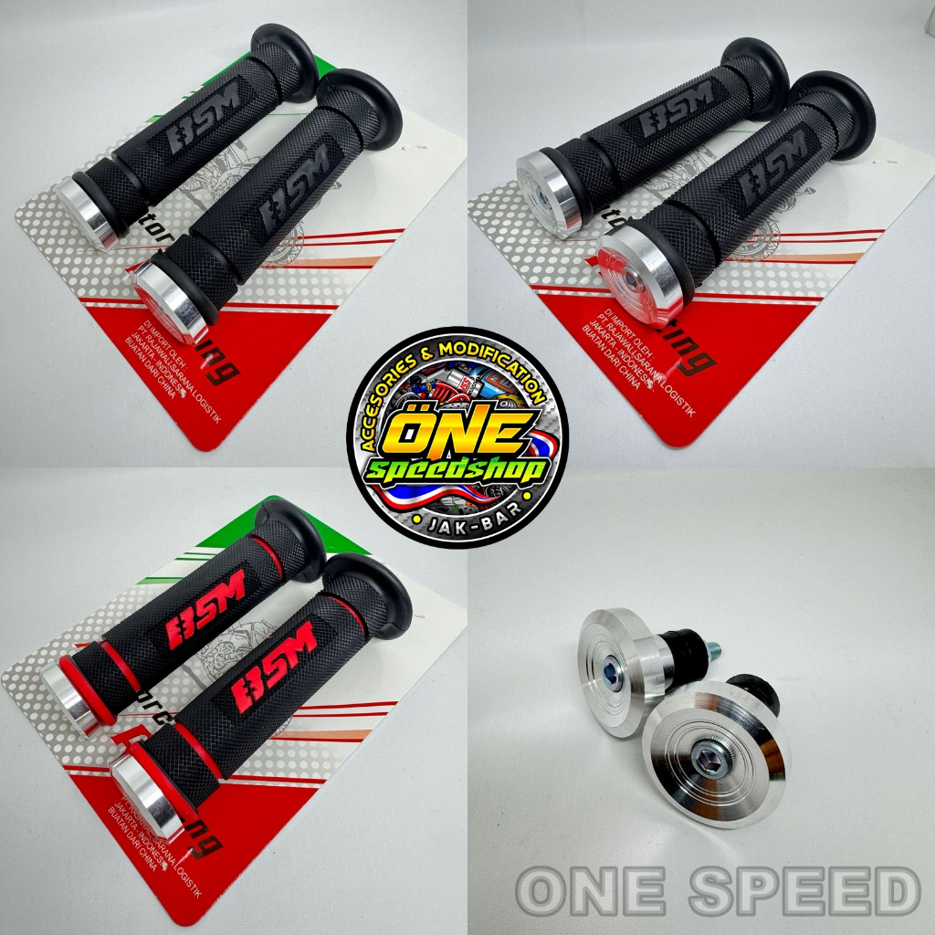 ORIGINAL BSM HG55 ฝาครอบแก๊ส Grip พร้อมแฮนด์แบนโครเมียม รุ่น heng thailook