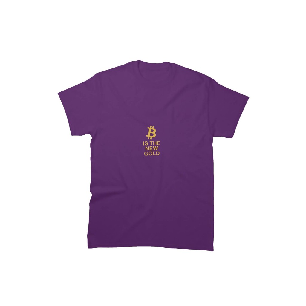 เสื้อยืดแขนสั้น BITCOIN New Gold BTC