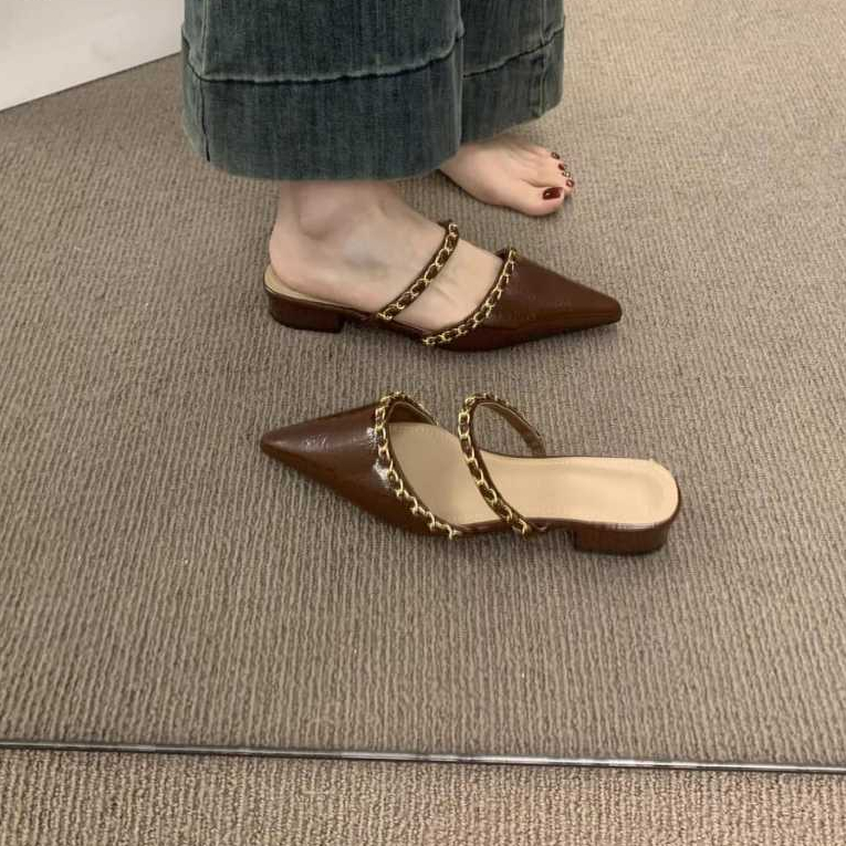 รองเท้าแตะ Chocolatette ส้นรองเท้าบาปูล่อ yunita 3cm - sm 09