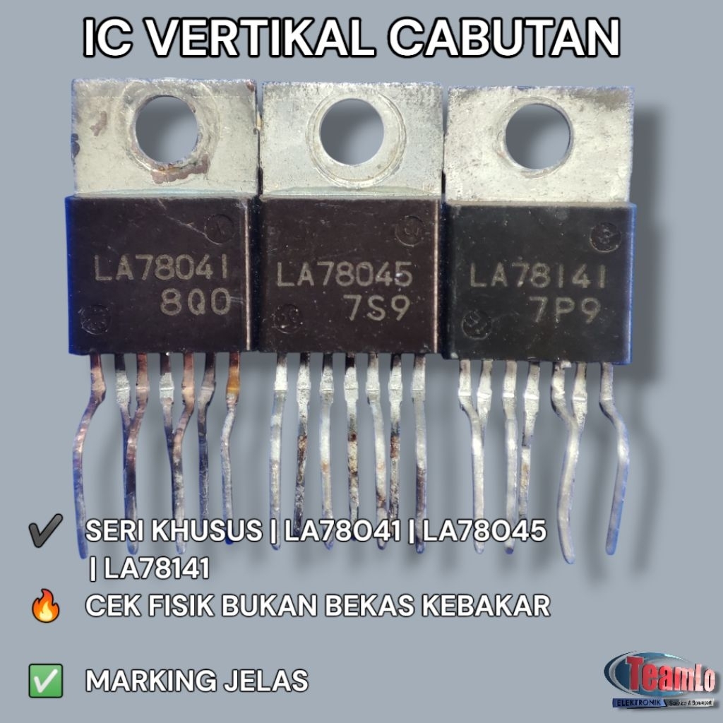 ไอซี VERTICAL TV CRT LA78141 | LA78045 | LA78041 | AN15524 | AN5522 เลือกวาริชั่น