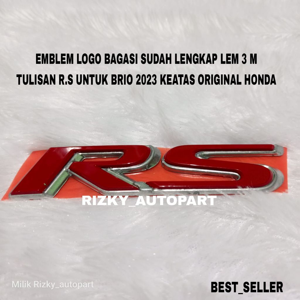 สัญลักษณ์โลโก้ท้ายรถ RS Type สําหรับ Honda Brio Brv Wrv Mobillio