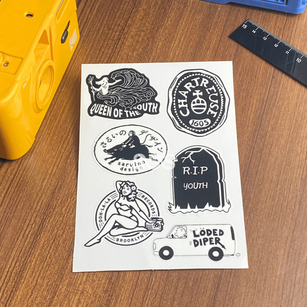 90S STICKER / AESTHETIC STICKER / สติ๊กเกอร์โน๊ตบุ๊ค / SUNDAY STICKER STUFF