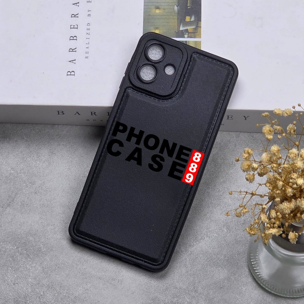 SAMSUNG A07 CASE LEATHER PRO BLACK CASE BLACK SAMSUNG A07