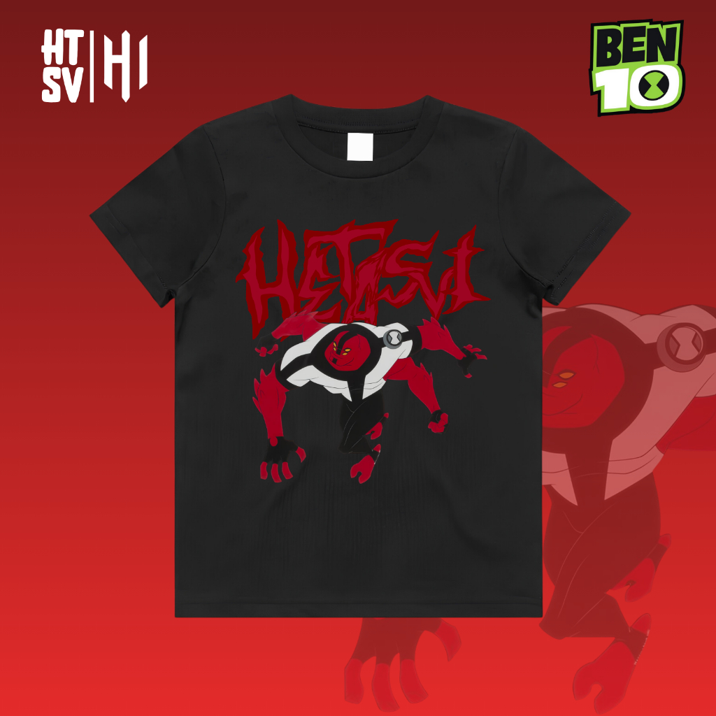 เสื้อยืด HETASVI UNISEX CHILDRENS BEN 10 FOURARMS CARTOON CHILDRENS เสื้อยืด