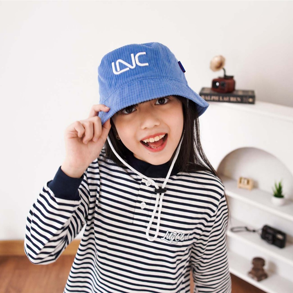 หมวกเด็ก CORDUROY BUCKET สีเดนิม BC07