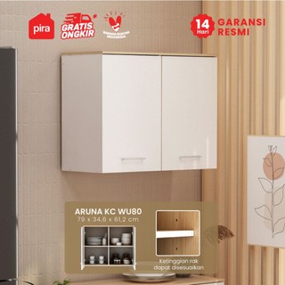PIRA METROPOLIS OX -  ARUNA KC WU80 Rak Dapur / Rak Gantung Dapur / Kitchen Set Atas 2 Pintu