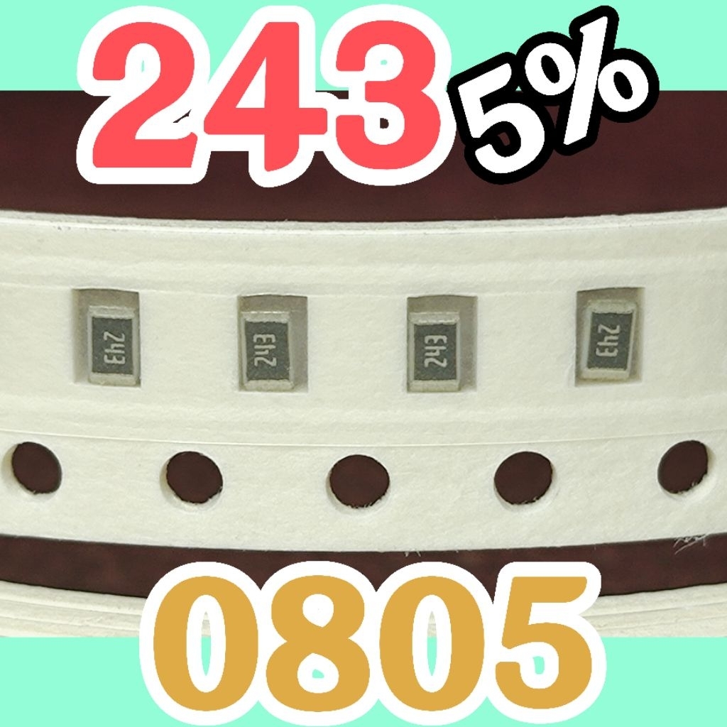 10 ชิ้น ตัวต้านทานชิป smd 243 5% ขนาด 2012 0805 24Kohm 24K โอห์ม 24 Kohm