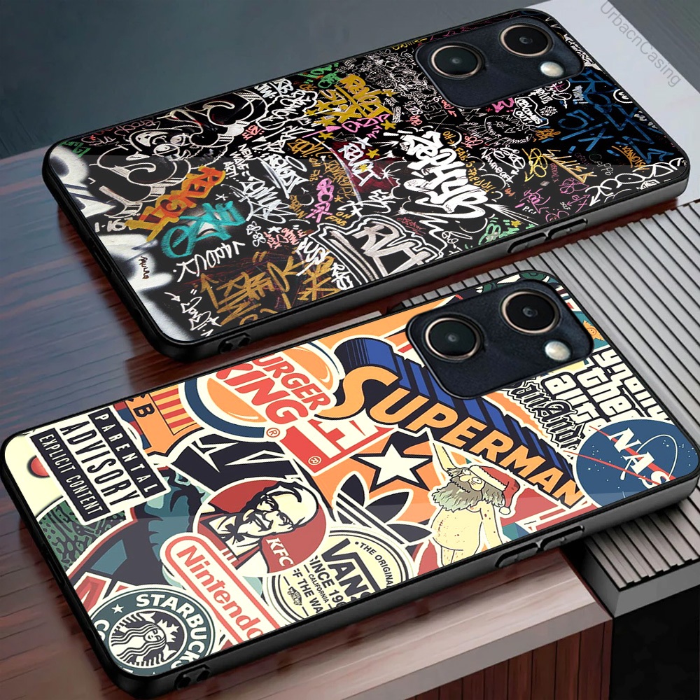 HP ล่าสุด VIVO Y03 เคสโทรศัพท์ Doodle M57 Softcase Glossy VIVO Y03 กรณีล่าสุด All Type VIVO Y03 กรณี