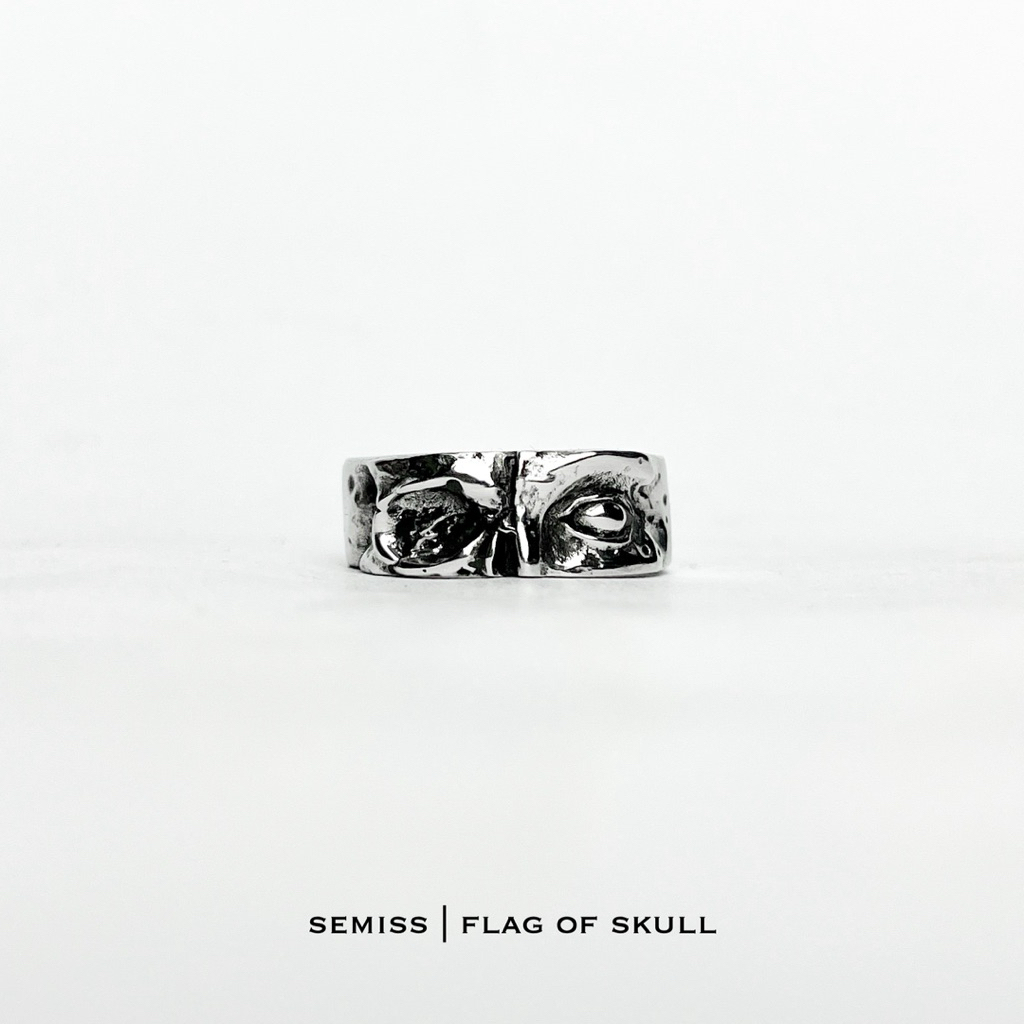 แหวนกะโหลกครึ่งวงกลม | Flagofskull Official