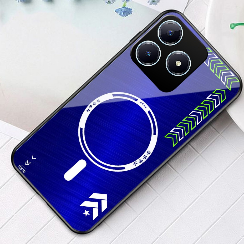 HP Realme C63 Glass Softcase - เคสโทรศัพท์ Realme C63 - เคสโทรศัพท์ - เคสสุดเท่ - ปลอก - (U630)