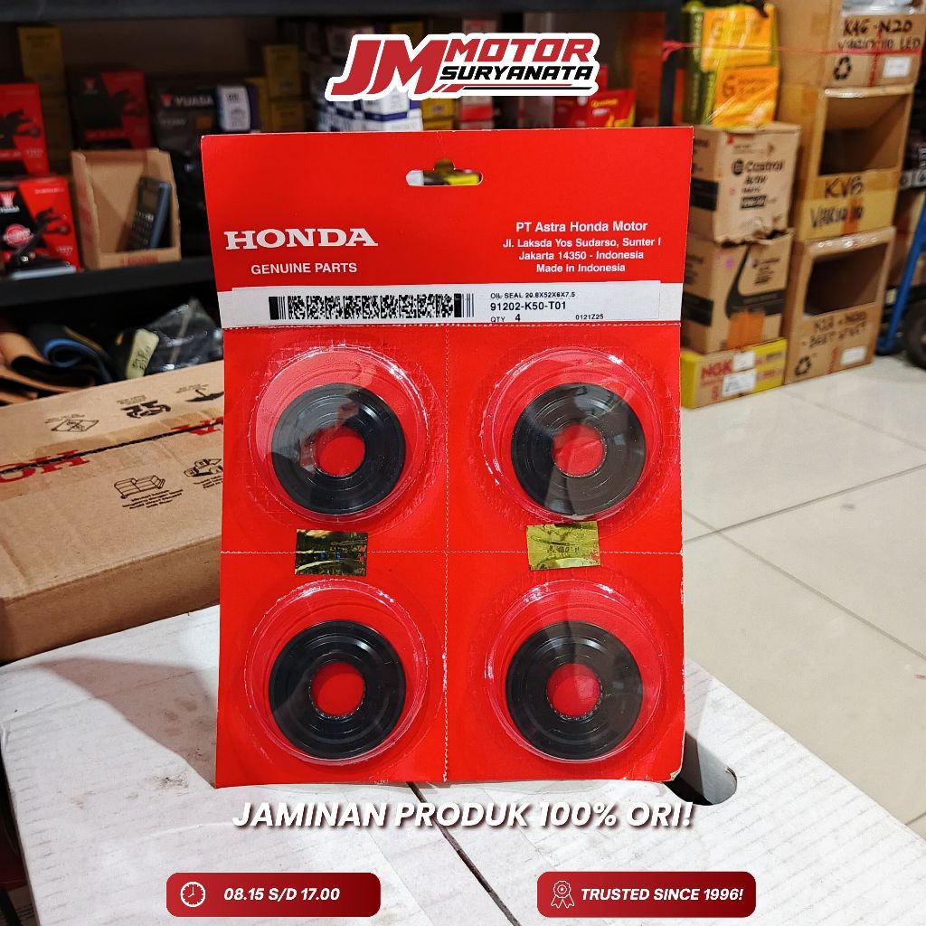 ซีลข้อเหวี่ยงยาง AHM GENIO/SCOOPY/BEAT/FI/ESP/VARIO110/VARIO125/150 (9152-K50-T01) (91202-K0J-KWN-90