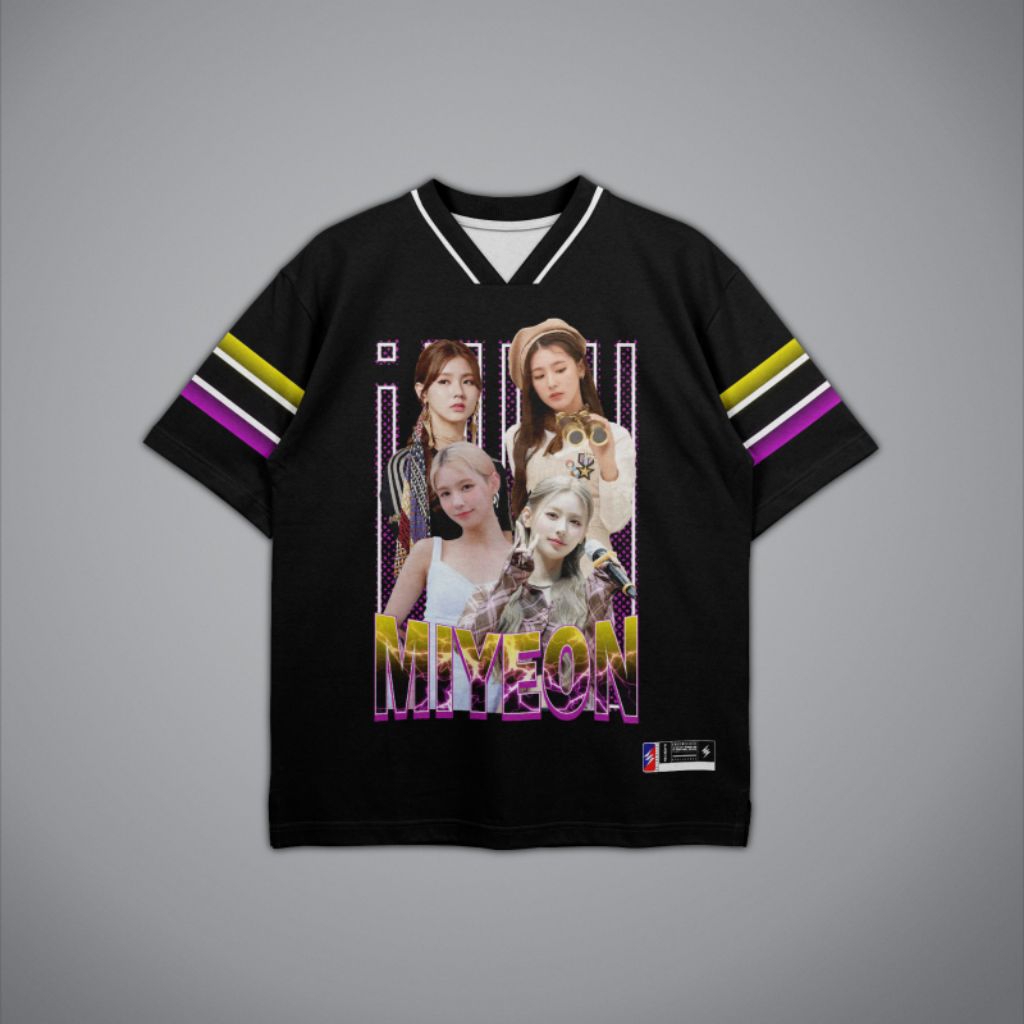 Miyeon jersey เสื้อโอเวอร์ไซส์ kpop I-DLE