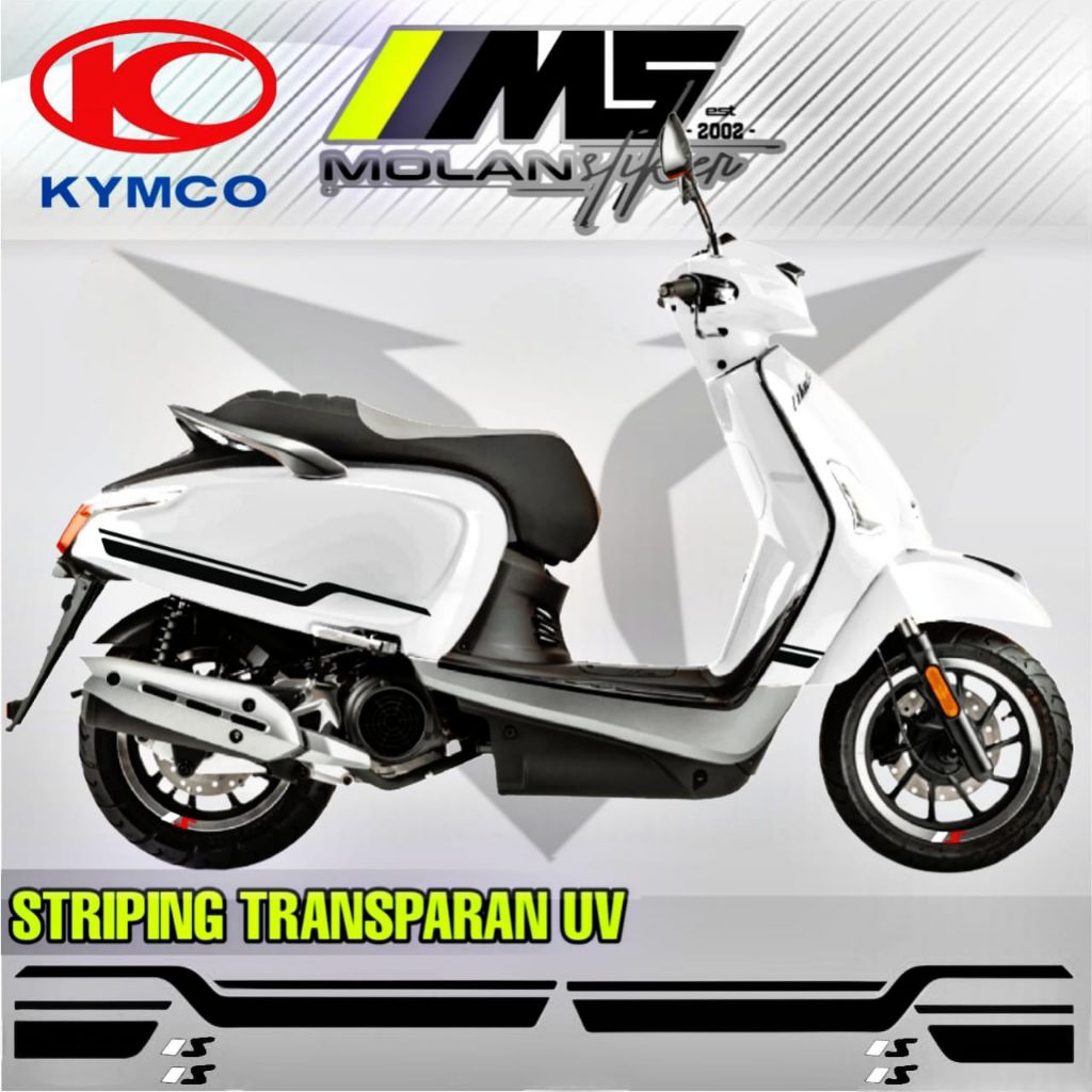 Decal สติกเกอร์ Striping โปร่งใส Variations Uv Kymco เช่น 125 กีฬา Kymco ชอบ 150i Abs Kymco ชอบ 125e