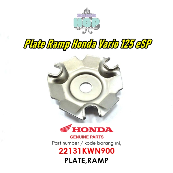 Vario 125 ฝาครอบโรลเลอร์, แผ่น AHM ดั้งเดิม, กรอบ - 22131KWN900