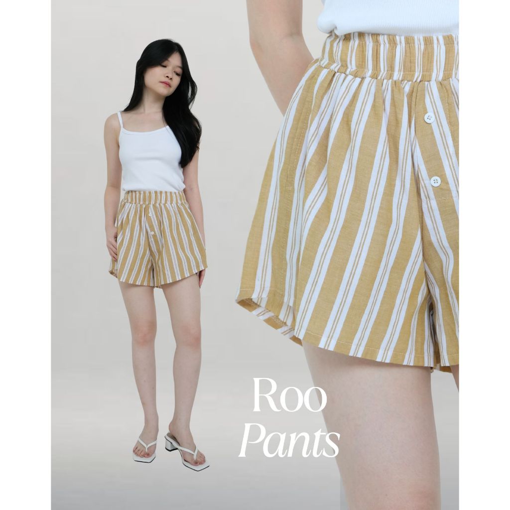 Roo Stripe Boxer Short Pants / Lounge Shorts