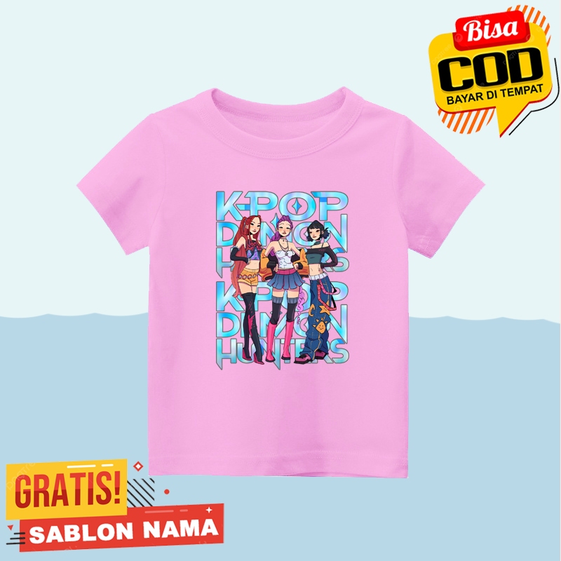 Kpop Demon Hunter เสื้อยืดเด็ก / FKpop Demon Hunter เสื้อผ้าเด็กสําหรับเด็กชายและเด็กหญิง