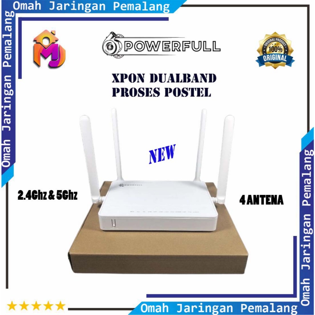 {ใหม่} Xpon DualBand 2.4Ghz & 5Ghz POWERFUL XP80D Modem ไปรษณีย์แล้ว/เราเตอร์ Xpon รองรับ Gpons และ 