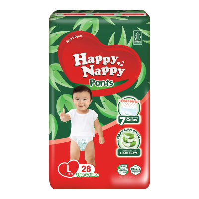 ผ้าอ้อมเด็ก Happy Nappy Smart Pants L 28 ชิ้น