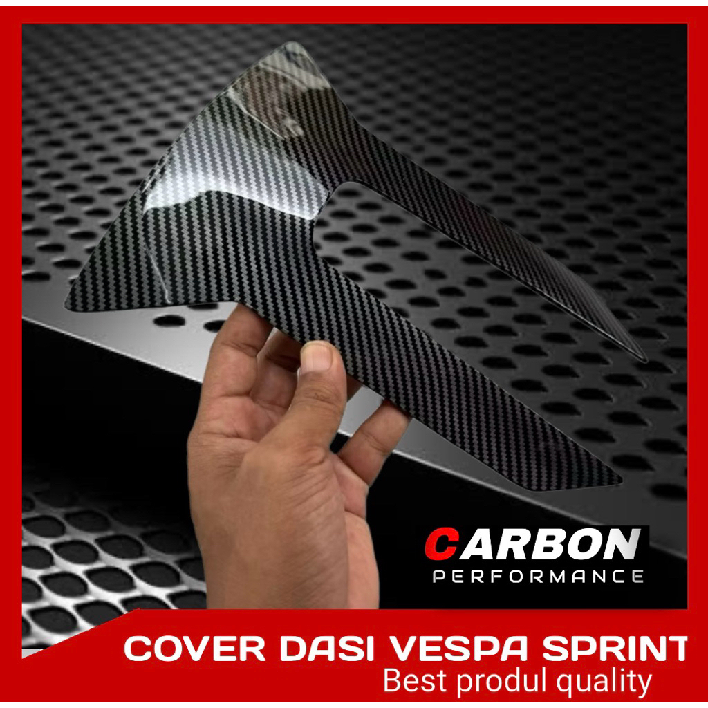 VESPA SPRINT CARBON GLOSSY TIE COVER