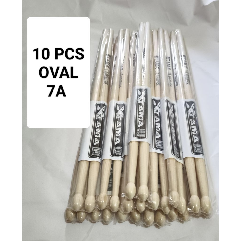 MAPLE OVAL 7A (10 ชิ้น STICK DRUM 7a 1.3mm
