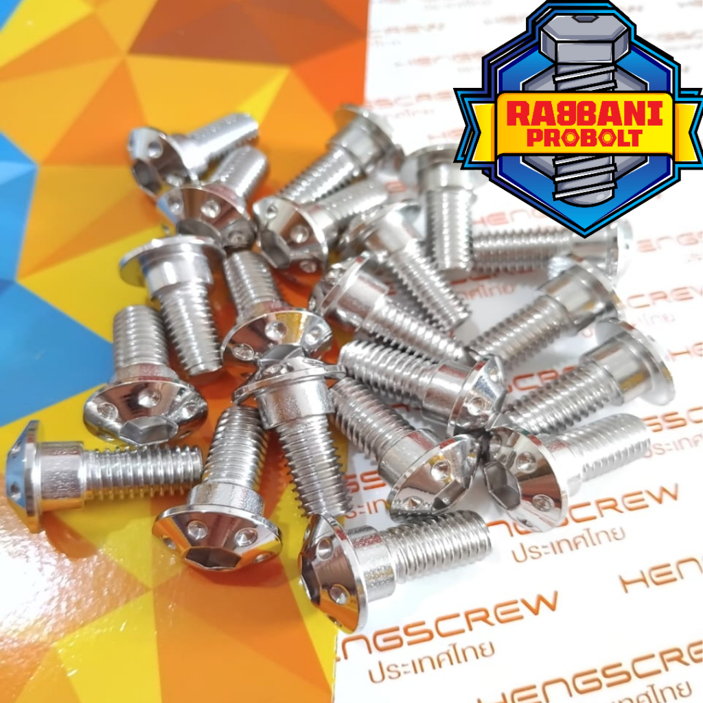 PROBOLT BOLT HONDA DISC BOLT UMBRELLA MODEL STAINLESS SPOT ของแท้ 100% HENG THAILAND (4 BOLT)