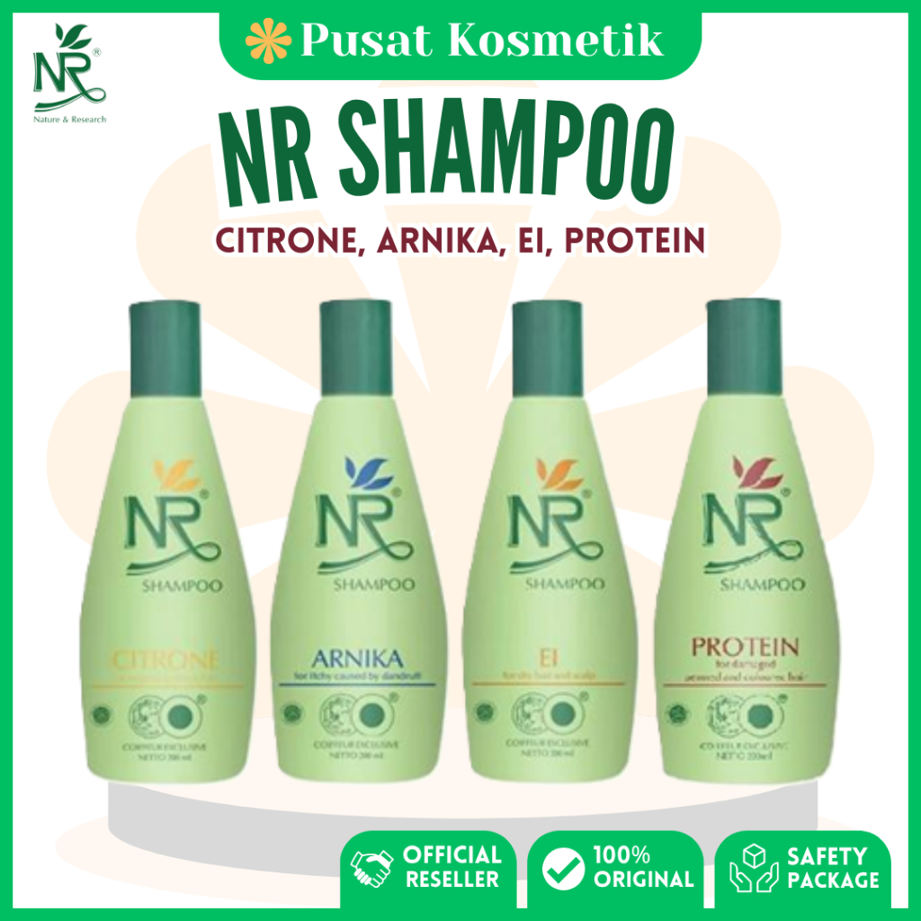 NR Shampoo 200ml พร้อม Arnika, Citronella, EL และโปรตีนเพื่อสุขภาพและปราศจากรังแค