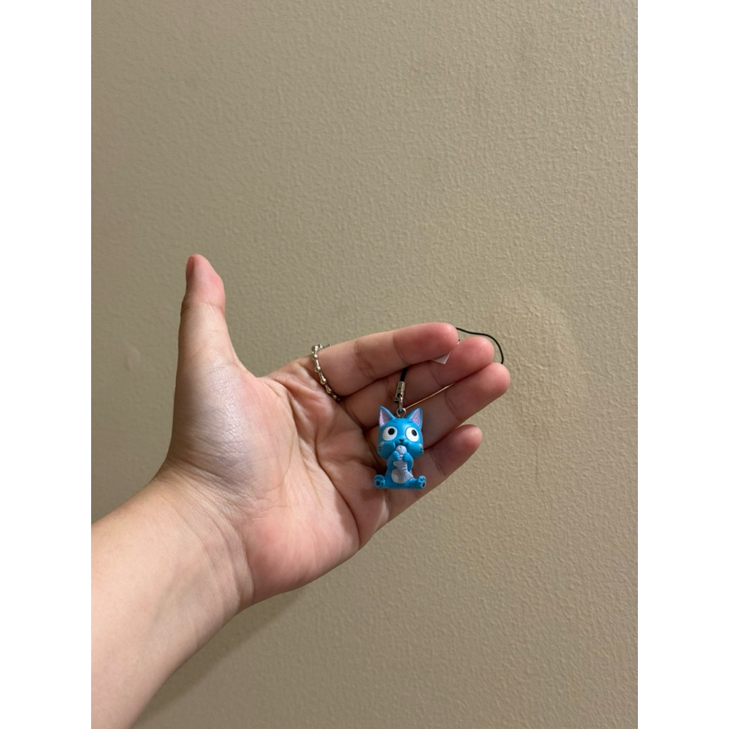 GANTUNGAN Fairy Tail Happy Original Japan พวงกุญแจพวงกุญแจ