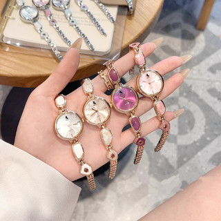 DGC W505 Jam Tangan Wanita  Kecil Analog Model Gelang Gaya Fashion Trendy  Rantai  Imut dan Simple COD