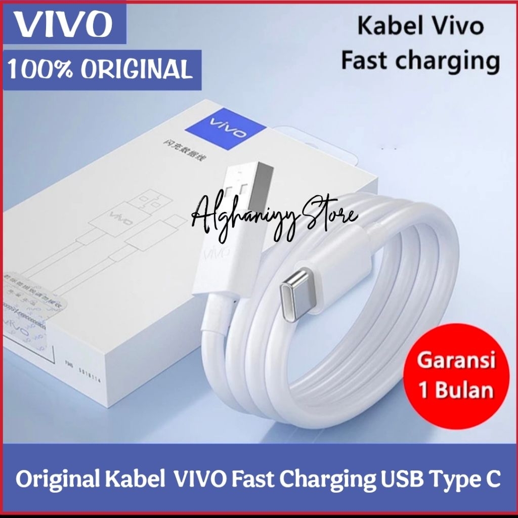 Original VIVO Z7 Z7X Z9 5G Z9X 5G Fast Charging Data CABLE Original 100% สาย USB Type C