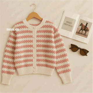 NOOYA | Cardigan Rajut Knitwear Wanita Nanas