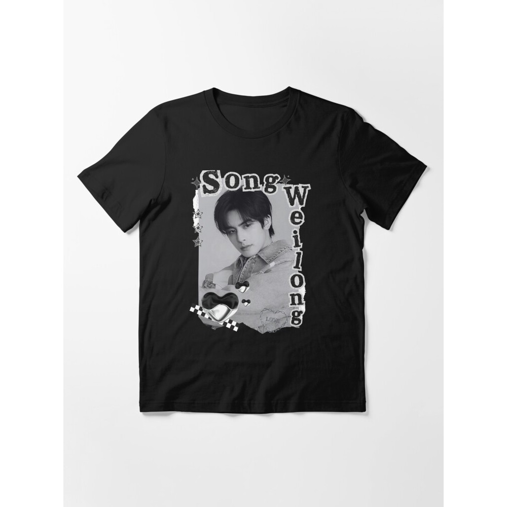 Song Weilong C-Drama Actor เสื้อยืด Essential การออกแบบภาพตัดปะขาวดํา