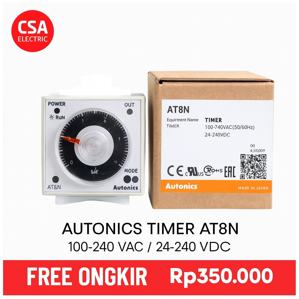 TIMER AUTONICS AT8N 220VAC