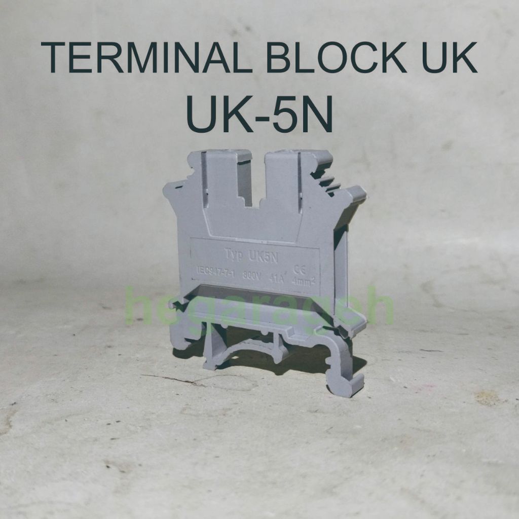 Terminal Block Modular UK-5N 800V 41A Terminal Block Din Rail UK5N