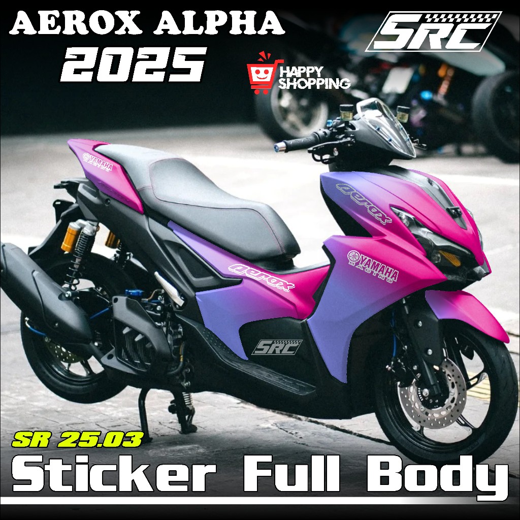 Yamaha Aerox Alpha Turbo Full Body สติกเกอร์ 2025 2026 Aerox Alpha Turbo Decal สติกเกอร์ Aerox Alpha