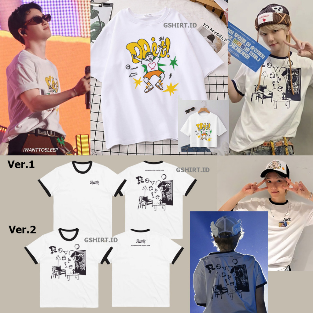 [PREMIUM] Baekhyun & DO Kyungsoo EXO T-Shirt - เสื้อยืดและเสื้อครอป