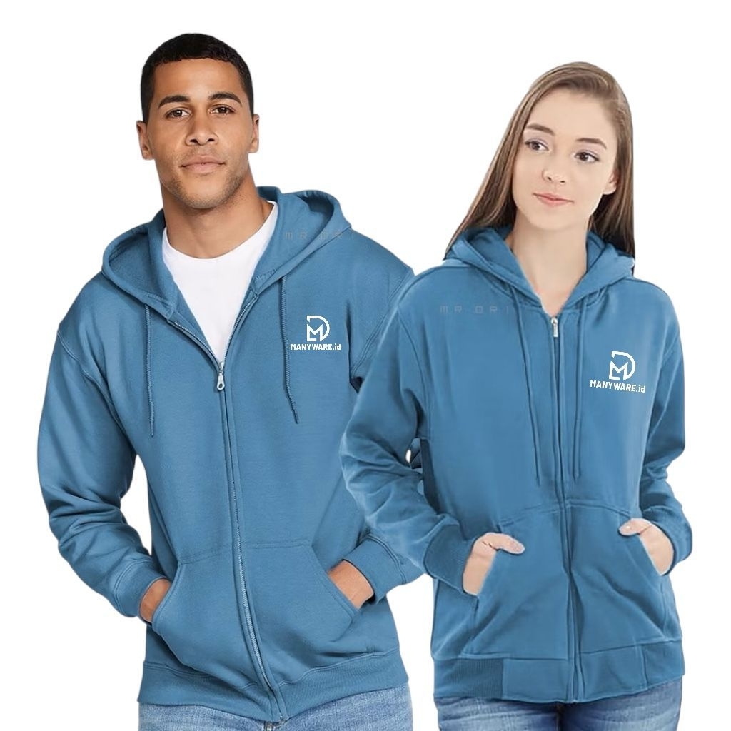 เสื้อฮู้ดมีซิป Logo Manyware.id Oversize Jumbo ไซส์ M|L XL XXL 3XL 4XL 5XL 6XL