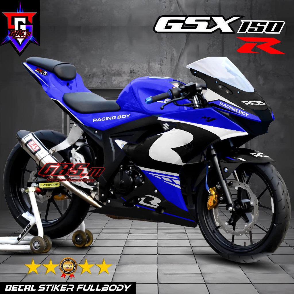 ใหม่ล่าสุดรูปลอก Gsx R150 Full Body สติกเกอร์ Gsx R150 Full Body Decal Gsx 150 Full Body RCB