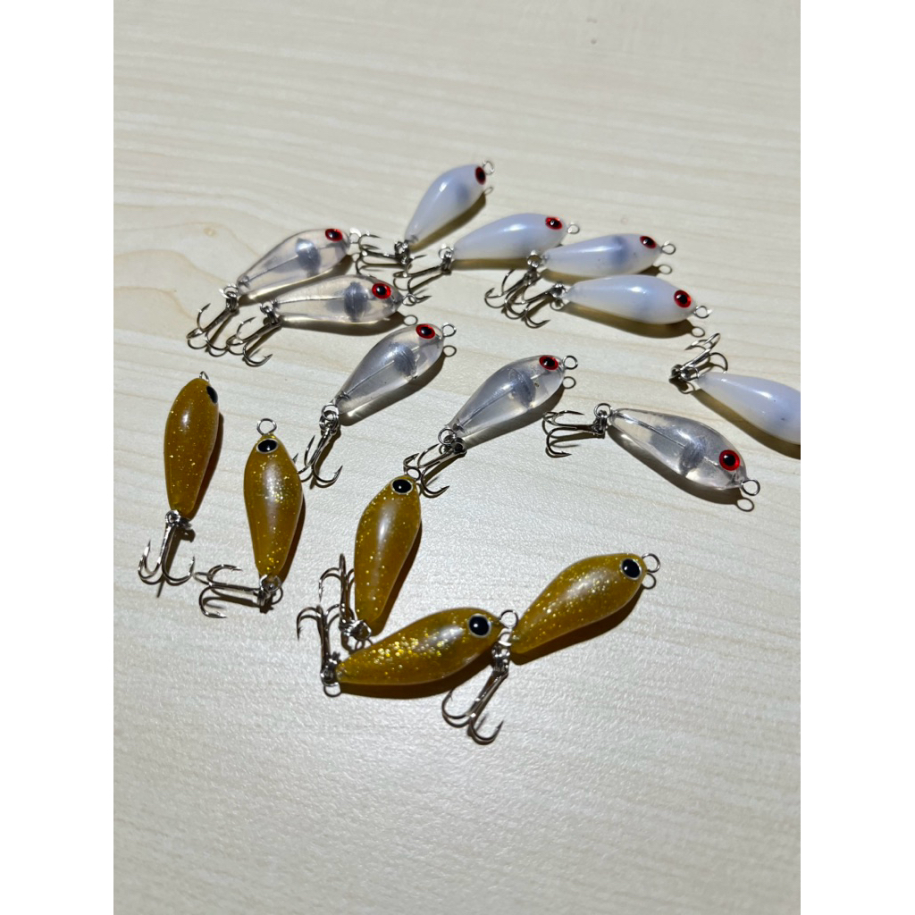Upil Kebo เหยื่อหล่อ 3 สี Variants เหมาะสําหรับ Baby GT Baby Hampala Hampali/ตกปลา/casting/lure/swimmer