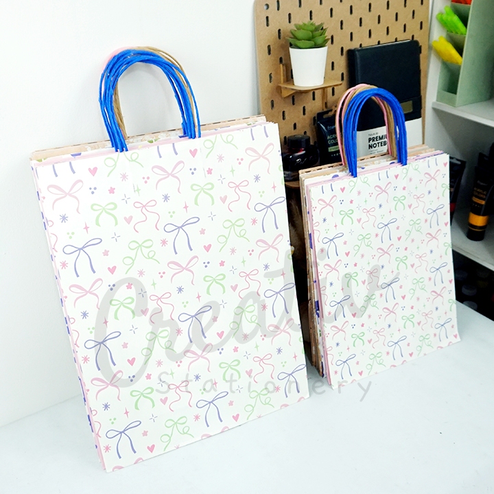 Mikirei Paper Kraft Bag HB24 1331 Large Medium Motif Gift Bag