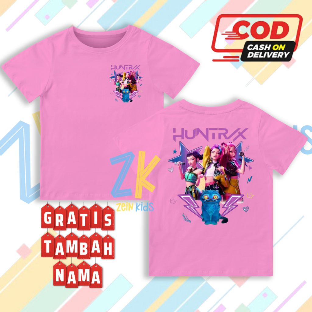 Demon Hunter Kpop เสื้อยืดเด็ก/Demon Hunter Kpop เสื้อผ้าเด็ก/Demon Hunter Kpop เด็กแฟชั่น