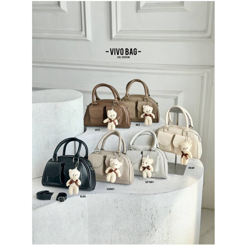 กระเป๋าสตรี กระเป๋าสะพายไหล่ผู้หญิง Vivio Bag กระเป๋าสะพายไหล่ผู้หญิง