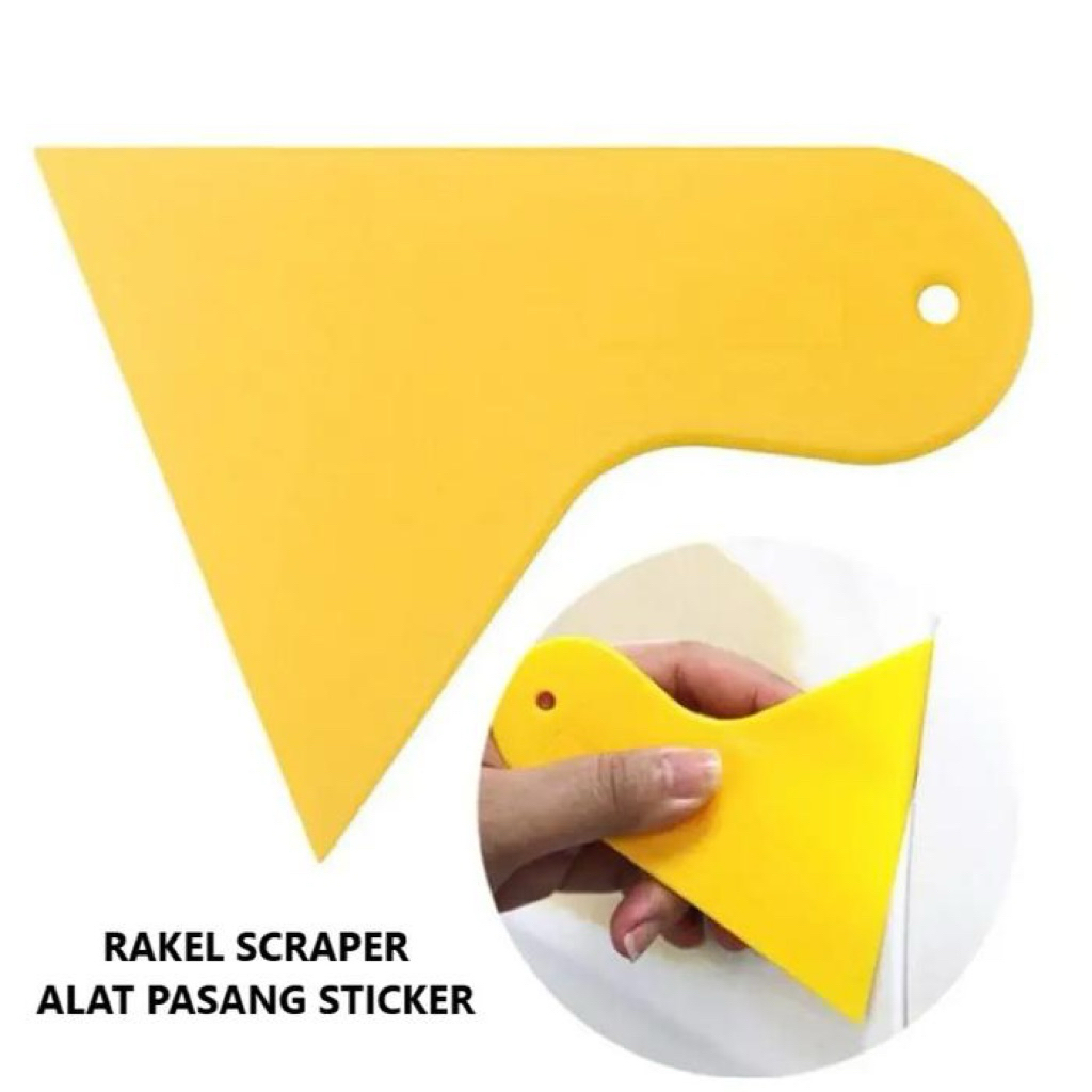 ไม้กวาดหุ้มยาง Scape 8 ซม.สติกเกอร์กระจกเครื่องมือติดตั้งสติกเกอร์วอลล์เปเปอร์ป้องกันรอยขีดข่วน