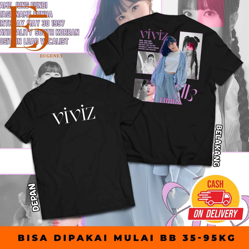 VIVIZ Grid Eunha Ver เสื้อยืด - Umji, Sinb, Eunha - Top Cool Kpopers เสื้อยืด Kpop แฟน ๆ Na.V คอนเสิ